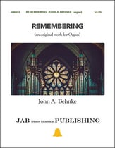 Remembering Organ sheet music cover